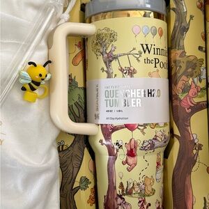 Stanley Yellow and Cream Winnie the Pooh Quencher Tumbler